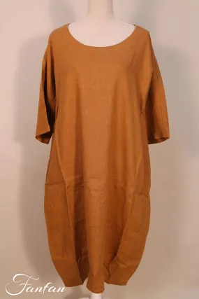 Kokomarina Robe en lin Figura camel